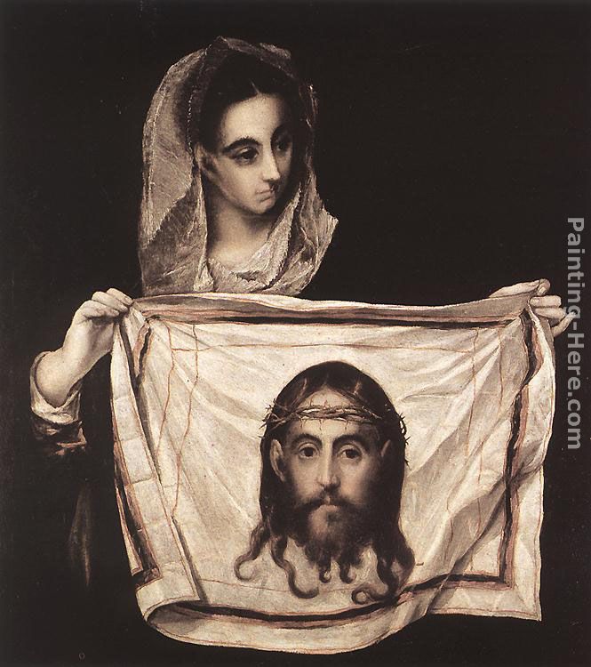 St Veronica with the Sudary painting - El Greco St Veronica with the Sudary art painting